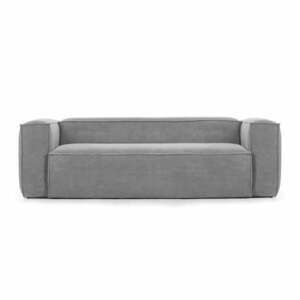 Szara sztruksowa sofa 240 cm Blok – Kave Home obraz
