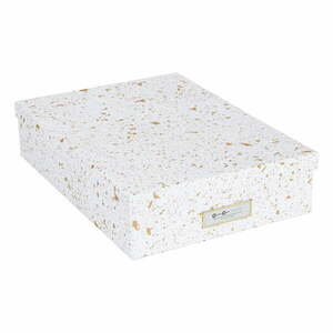 Pudełko w biało-złotym kolorze Bigso Box of Sweden Oskar obraz