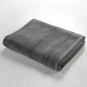 Ciemnoszary bawełniany ręcznik kąpielowy frotte 90x150 cm Tendresse – douceur d'intérieur obraz