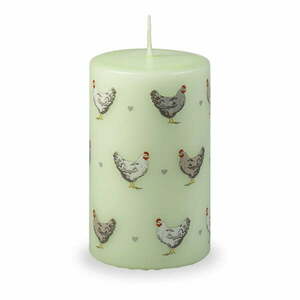 Zielona świeca wielkanocna Unipar Cute Hens, czas palenia 40 h obraz