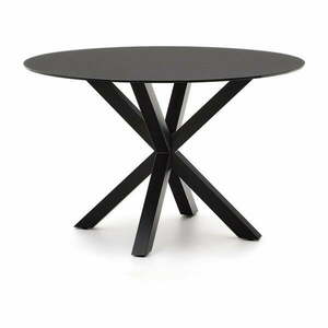 Czarny okrągły stół ze szklanym blatem ø 120 cm Argo – Kave Home obraz