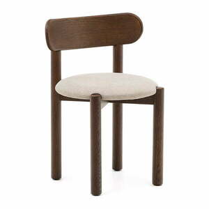 Brązowe/kremowe krzesła zestaw 2 szt. z litego drewna dębowego Nebai – Kave Home obraz