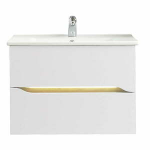 Biała niska wisząca szafka bez umywalki 72x51 cm Set 857 – Pelipal obraz