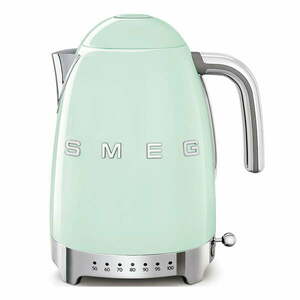 Jasnozielony czajnik elektryczny ze stali nierdzewnej 1, 7 l Retro Style – SMEG obraz