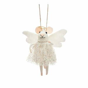 Tekstylna ozdoba świąteczna Angel Mouse – Sass & Belle obraz