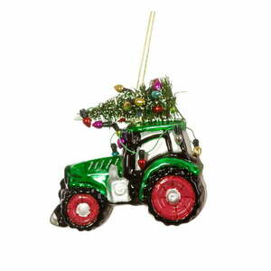 Szklana ozdoba świąteczna Tractor – Sass & Belle obraz