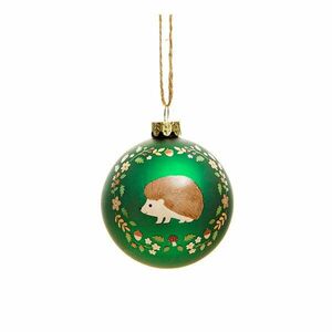 Szklana ozdoba świąteczna Woodland Hedgehog – Sass & Belle obraz