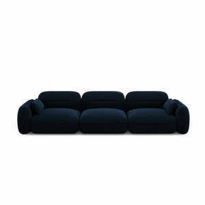 Ciemnoniebieska aksamitna sofa 320 cm Audrey – Interieurs 86 obraz