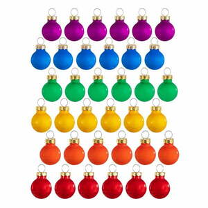 Szklane ozdoby świąteczne zestaw 36 szt. Rainbow Mini – Sass & Belle obraz