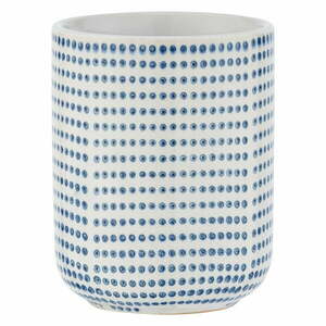 Niebiesko-biały ceramiczny kubek na szczoteczki Wenko Nole obraz