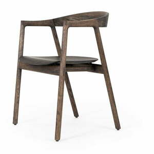 Brązowe krzesło z litego drewna dębowego Muna – Gazzda obraz