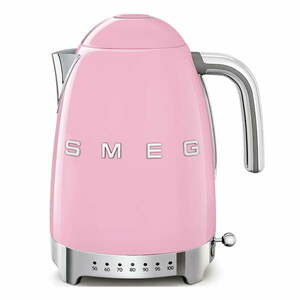 Różowy czajnik elektryczny ze stali nierdzewnej 1, 7 l Retro Style – SMEG obraz