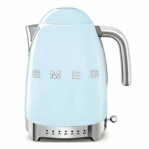Jasnoniebieski czajnik elektryczny ze stali nierdzewnej 1, 7 l Retro Style – SMEG obraz
