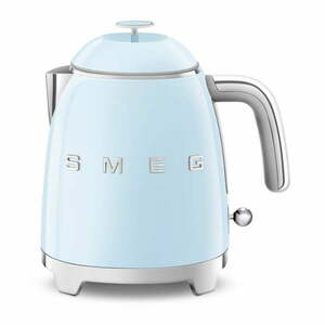 Jasnoniebieski czajnik elektryczny ze stali nierdzewnej 800 ml Retro Style – SMEG obraz