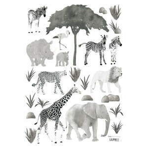Naklejki dziecięce 30x42 cm Wild Animals – Lilipinso obraz