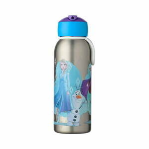 Butelka dla dzieci ze stali nierdzewnej w kolorze srebra 350 ml Frozen 2 – Mepal obraz