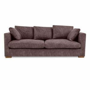 Ciemnobrązowa sofa 220 cm Comfy – Scandic obraz