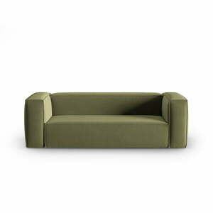 Zielona aksamitna sofa 200 cm Mackay – Cosmopolitan Design obraz