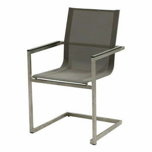 Brązowe metalowe krzesło ogrodowe Sienna – Garden Pleasure obraz