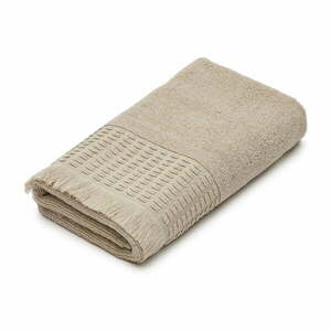 Beżowy bawełniany ręcznik 50x90 cm Veta – Kave Home obraz