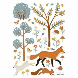 Naklejki dziecięce 30x42 cm Woodland Animals & Fox – Lilipinso obraz