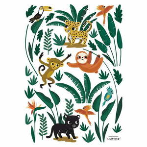 Naklejki dziecięce 30x42 cm Jungle Animals – Lilipinso obraz