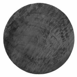 Antracytowy okrągły dywan odpowiedni do prania ø 100 cm Pelush Anthracite – Mila Home obraz