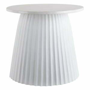 Biały marmurowy okrągły stolik ø 45 cm Luscious – Leitmotiv obraz