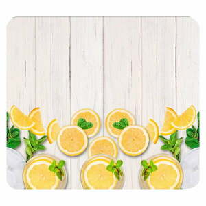 Płyta ochronna na ścianę przy kuchence ze szkła hartowanego 50x56 cm Lemons – Wenko obraz