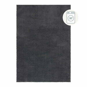 Ciemnoszary dywan z włókien z recyklingu odpowiedni do prania 80x150 cm Fluffy – Flair Rugs obraz