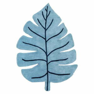 Niebieski dywan dziecięcy 105x150 cm Monstera Leaf – Lilipinso obraz