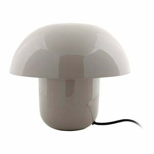 Szara lampa stołowa z metalowym kloszem (wysokość 25 cm) Fat Mushroom – Leitmotiv obraz