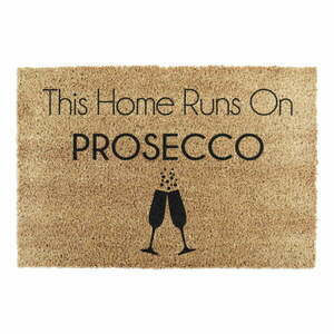 Wycieraczka z włókna kokosowego 40x60 cm This Home Runs On Prosecco – Artsy Doormats obraz