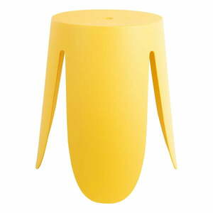 Żółty plastikowy stołek Ravish – Leitmotiv obraz