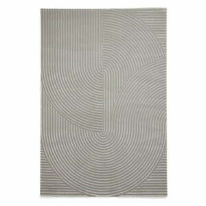 Jasnoszary dywan z włókien z recyklingu odpowiedni do prania 160x230 cm Flores – Think Rugs obraz