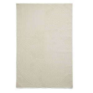Kremowy dywan z włókien z recyklingu odpowiedni do prania 120x170 cm Flores – Think Rugs obraz