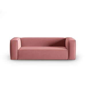 Różowa aksamitna sofa 200 cm Mackay – Cosmopolitan Design obraz