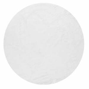 Biały okrągły dywan odpowiedni do prania ø 120 cm Pelush White – Mila Home obraz