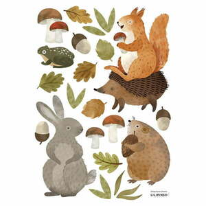 Naklejki dziecięce 30x42 cm Woodland Rabbit & Friends – Lilipinso obraz