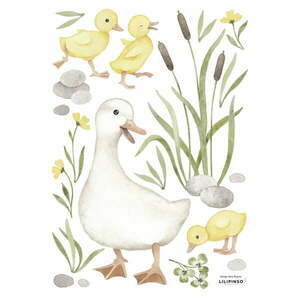 Naklejki dziecięce 30x42 cm Baby Ducks Mom – Lilipinso obraz