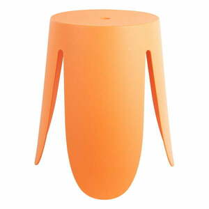 Pomarańczowy plastikowy stołek Ravish – Leitmotiv obraz