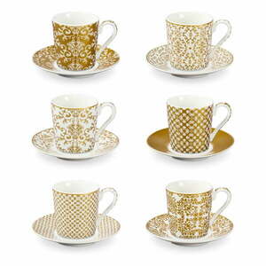 Porcelanowe filiżanki w kolorze złota zestaw 6 szt. My Coffee – Tescoma obraz