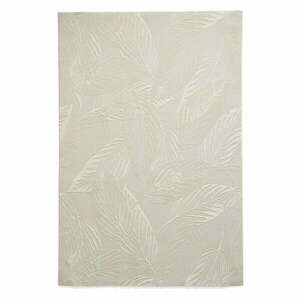 Kremowy dywan z włókien z recyklingu odpowiedni do prania 160x230 cm Flores – Think Rugs obraz