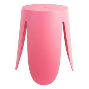 Różowy plastikowy stołek Ravish – Leitmotiv obraz