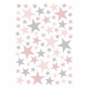 Zestaw naklejek dziecięcych 74 szt. 30x42 cm Stars – Lilipinso obraz