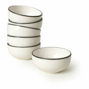 Białe ceramiczne miski zestaw 6 szt. – Hermia obraz