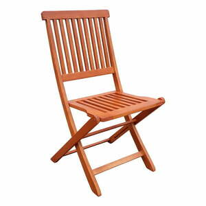 Brązowe drewniane krzesła ogrodowe zestaw 2 szt. Angwin – Garden Pleasure obraz
