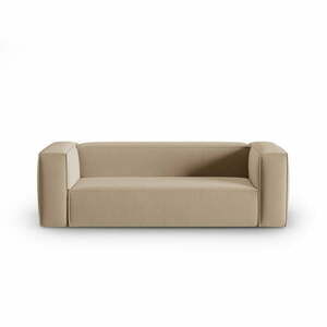 Jasnobrązowa aksamitna sofa 200 cm Mackay – Cosmopolitan Design obraz