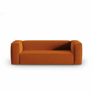 Pomarańczowa aksamitna sofa 200 cm Mackay – Cosmopolitan Design obraz