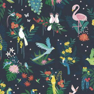 Tapeta dziecięca 10 m x 50 cm Birds Carnival – Lilipinso obraz